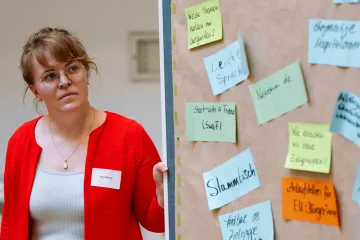 Teilnehmer*innen beim Netzwerktreffen Bildungsberatung Freiburg 2025