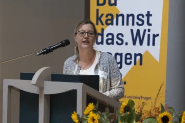 Sprecherin des Grußworts Barcamp Bildungsberatung